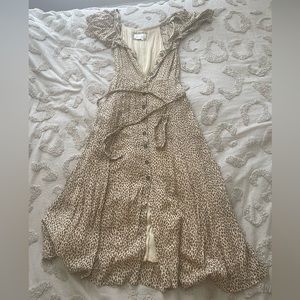 By Anthropologie Midi Dress in Cheetah